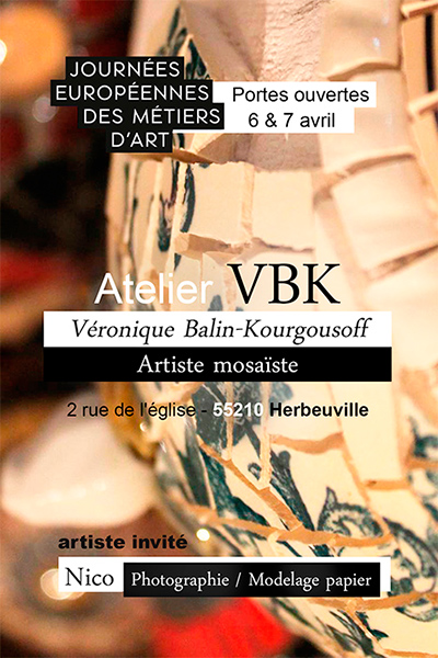 Journées Européennes des Métiers d'Art 2019 à l'Atelier VBK